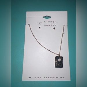 Lauren Conrad Good Energy Necklace with Earrings